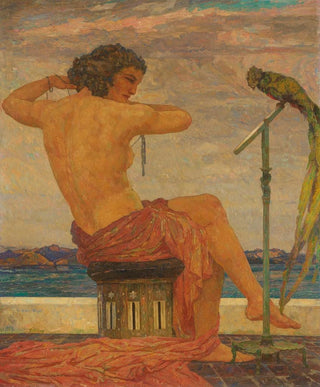 Hans Unger - Akt mit Paradiesvogel.webp