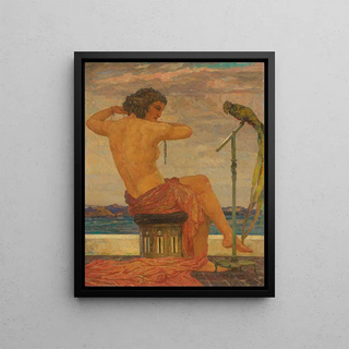 Hans Unger - Akt mit Paradiesvogel.webp