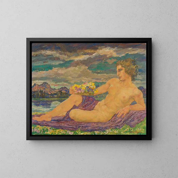 Éveil, estudio - Hans Unger — cuadro enmarcado en la pared
