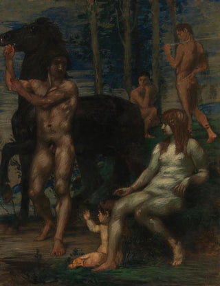 Hans Von Mares - Pferdefhrer und Nymphe.webp