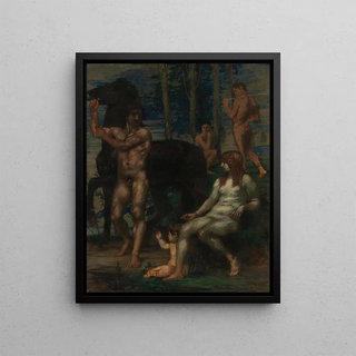 Hans Von Mares - Pferdefhrer und Nymphe.webp