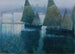 Night Moonlight in a Istrian Port - Hans Wild — artwork view