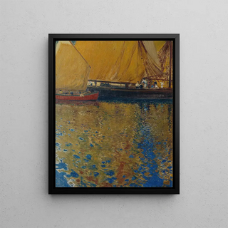 Hans Wilt - Morgenstimmung im Hafen von Lussin.webp
