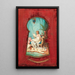 View through the keyhole - Hans Zatzka — framed artwork on a wall