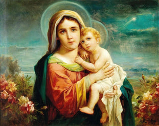 Virgen con el Niño - Hans Zatzka — vista de la obra