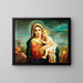 Virgen con el Niño - Hans Zatzka — cuadro enmarcado en la pared