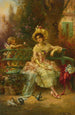 Pensando en él - Hans Zatzka — vista de la obra