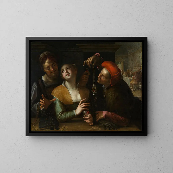 Escena de cúpula - Hans von Aachen — cuadro enmarcado en la pared