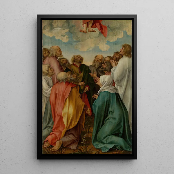 La Ascensión de Cristo - Hans von Kulmbach — cuadro enmarcado en la pared
