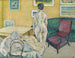 Interior with nude standing - Harald Giersing — artwork view