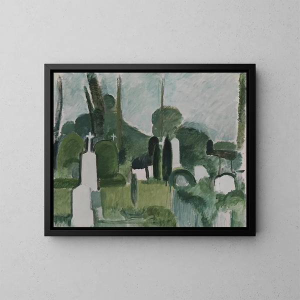 El cementerio de Svanninge - Harald Giersing — cuadro enmarcado en la pared