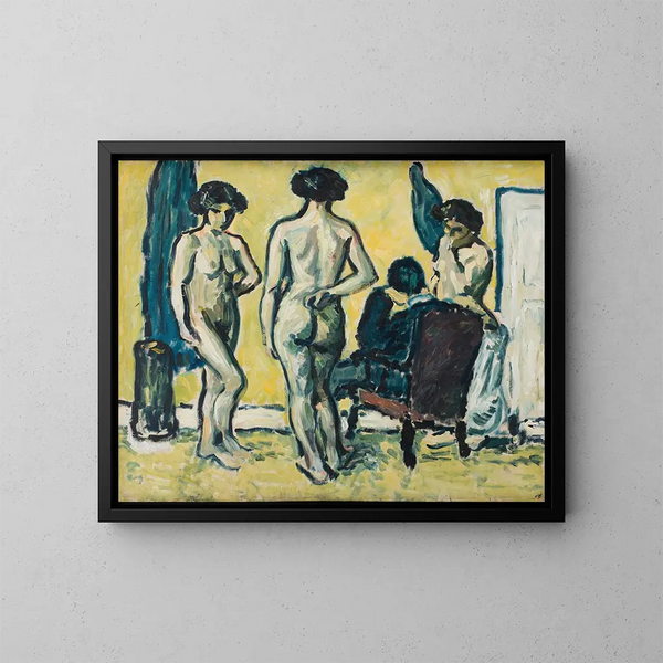 El Juicio de París - Harald Giersing — cuadro enmarcado en la pared