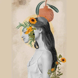 Harmonie Florale | Collage | Reproduction Tableau Décoration murale affiche copie
