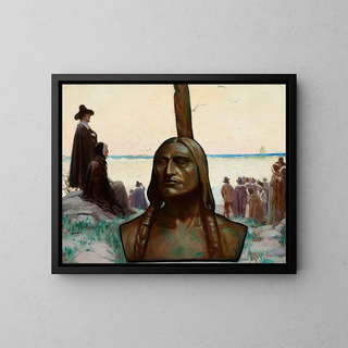 Padres fundadores - Harold Brett — cuadro enmarcado en la pared