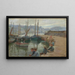 Niños en la pared del puerto de Penzance - Harold Charles Francis Harvey — cuadro enmarcado en la pared