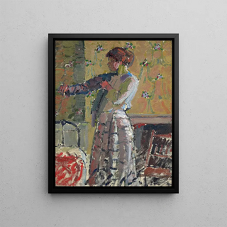 Harold Gilman - Girl dressing.webp