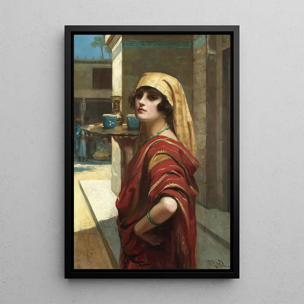 Odalisque - Harold Piffard — framed artwork on a wall