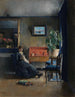 Interior Blue Painting - Harriet Backer — artwork view