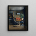 Interior Blue Painting - Harriet Backer — framed artwork on a wall