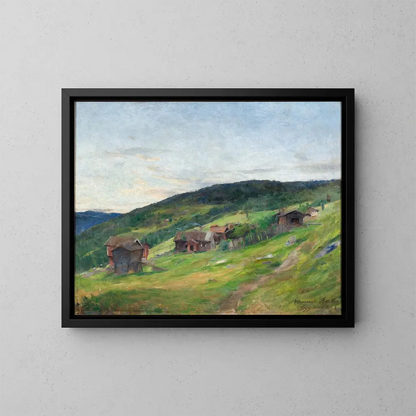 Paisaje Eggeda - Harriet Backer — cuadro enmarcado en la pared