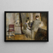 Interior musical painting of Paris - Harriet Backer — framed artwork on a wall