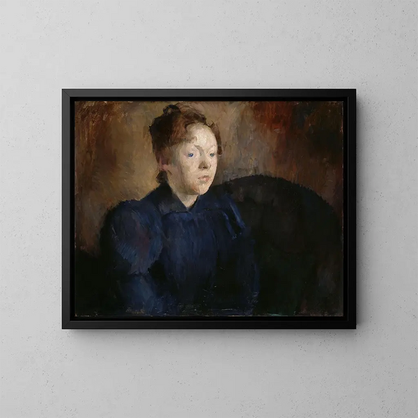 Retrato de Nenna Janson Nagel b Backer Lunde - Harriet Backer — cuadro enmarcado en la pared