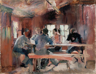 Harriet Backer - Study for Card Players.webp