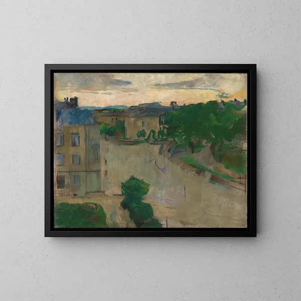Vista de mi balcón, Hansteensgate - Harriet Backer — cuadro enmarcado en la pared