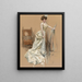 The Canvas of the Golden Spider - Harrison Fisher — framed artwork on a wall