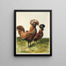 Golden Glitter Polish Painting - Harrison Weir — framed artwork on a wall