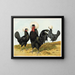 Polish painting with a white crest - Harrison Weir — framed artwork on a wall