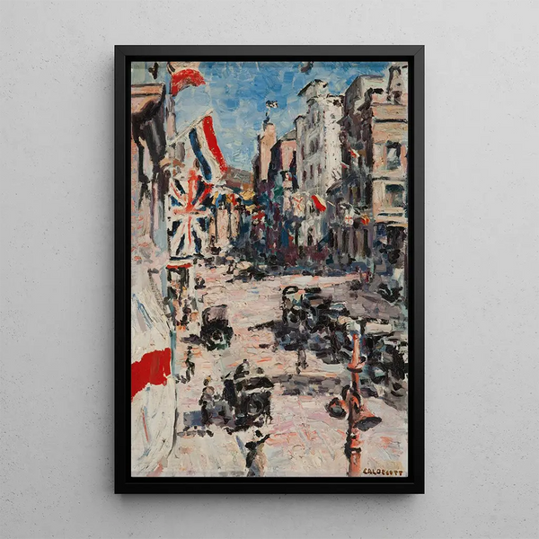 Royal Visit 1925 - Harry Caldecott — framed artwork on a wall
