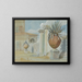 Villa Massimi, porte de Rome flanked by palm trees in large terracotta jars - Harry John Johnson — framed artwork on a wall