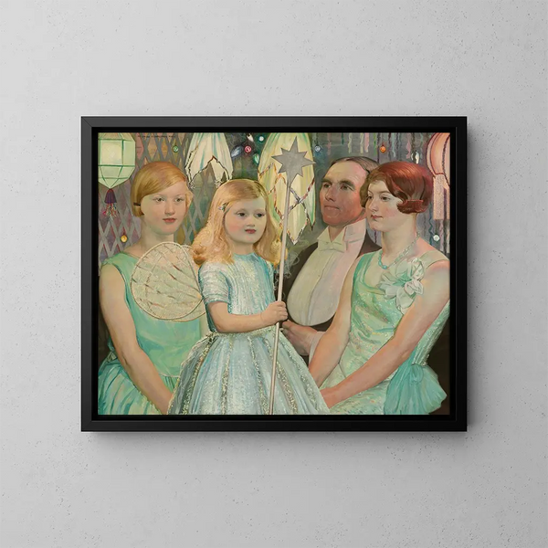 En traje de fiesta - Harry Linley Richardson — cuadro enmarcado en la pared