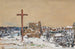 Croix sur une colline d'hiver - Harvey T. Dunn — vista de la obra