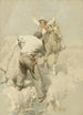 The Pony Express Rider and the Highway Bandit - Harvey T. Dunn — artwork view