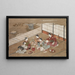 Playing the Hand Game - Hasegawa Yasumasa — framed artwork on a wall