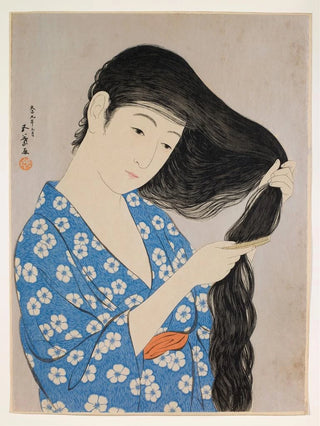 Hashiguchi Goy - Woman Combing Her Hair.webp