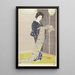 Mujer en kimono de verano - Hashiguchi Goyō — cuadro enmarcado en la pared