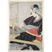 Reproducción del cuadro Hata-ori - Tejido en un telar - Kitagawa Utamaro