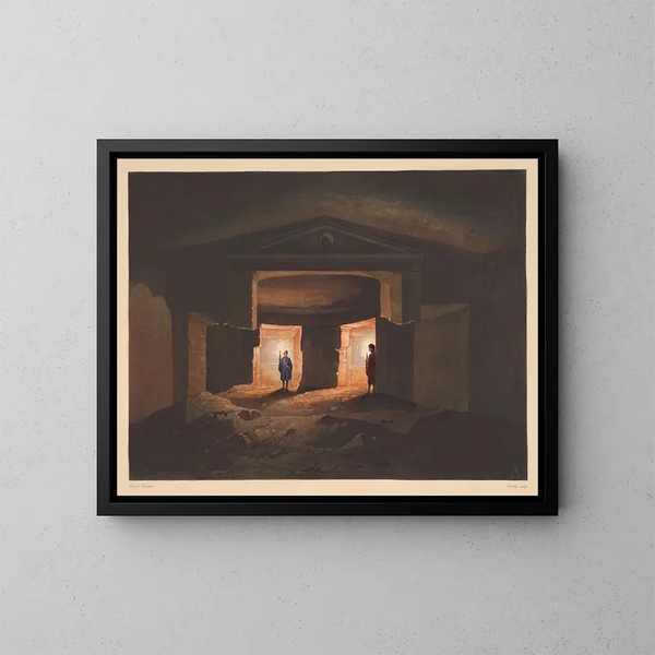 Baño de Cleopatra - Hector Horeau — cuadro enmarcado en la pared