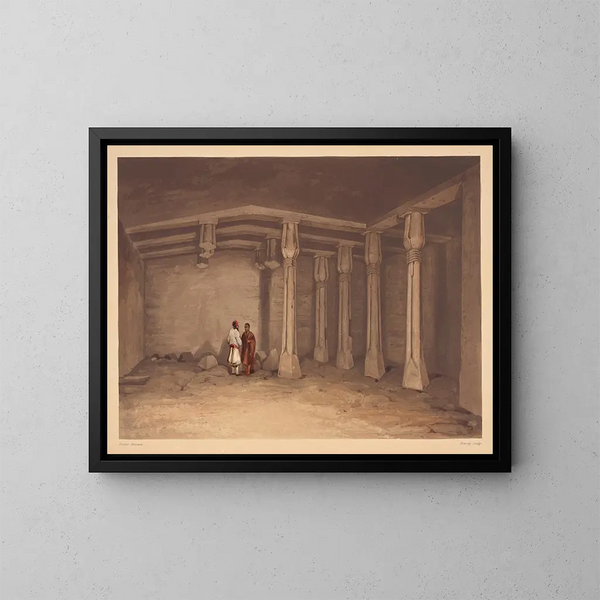 Beni Hassan - Hector Horeau — cuadro enmarcado en la pared