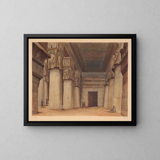 Dendara - Hector Horeau — cuadro enmarcado en la pared