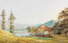 View of Tegernsee with the Big Umbrella - Heinrich Adam — artwork view