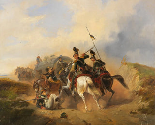 Escena de caída - Heinrich Ambros Eckert — vista de la obra