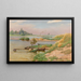 Paisaje fluvial abierto - Heinrich Böhmer — cuadro enmarcado en la pared