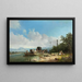 Bac sur l'Inn - Heinrich Bürkel — framed artwork on a wall