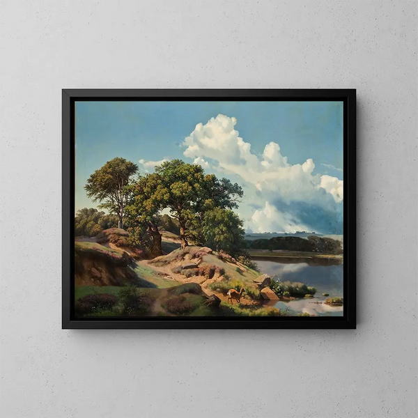Paisaje danés - Heinrich Buntzen — cuadro enmarcado en la pared
