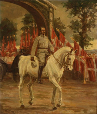 Heinrich Dohm - Genforeningen den 10 juli 1920 Kong Christian X rider igennem resporten ved Frederikhj.webp