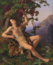 Un joven fauno recolectando uvas - Heinrich Eddelien — vista de la obra